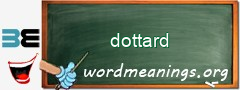 WordMeaning blackboard for dottard